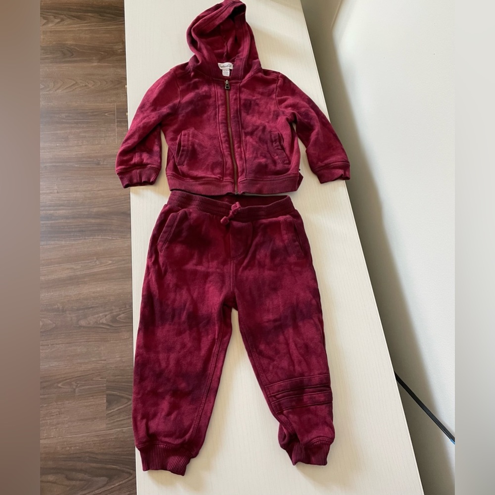 Splendid Two Piece Zip Hoodie with Matching Bottoms